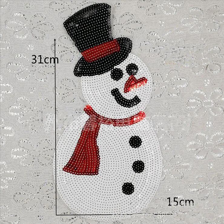 Sequins Christmas Snowman Patch Embroidered Sticker Patches For Clothing Deal With It Clothes Fabric Badges Motif Applique
Sequins Christmas Snowman Patch Embroidered Sticker Patches For Clothing Deal With It Clothes Fabric Badges Motif Applique