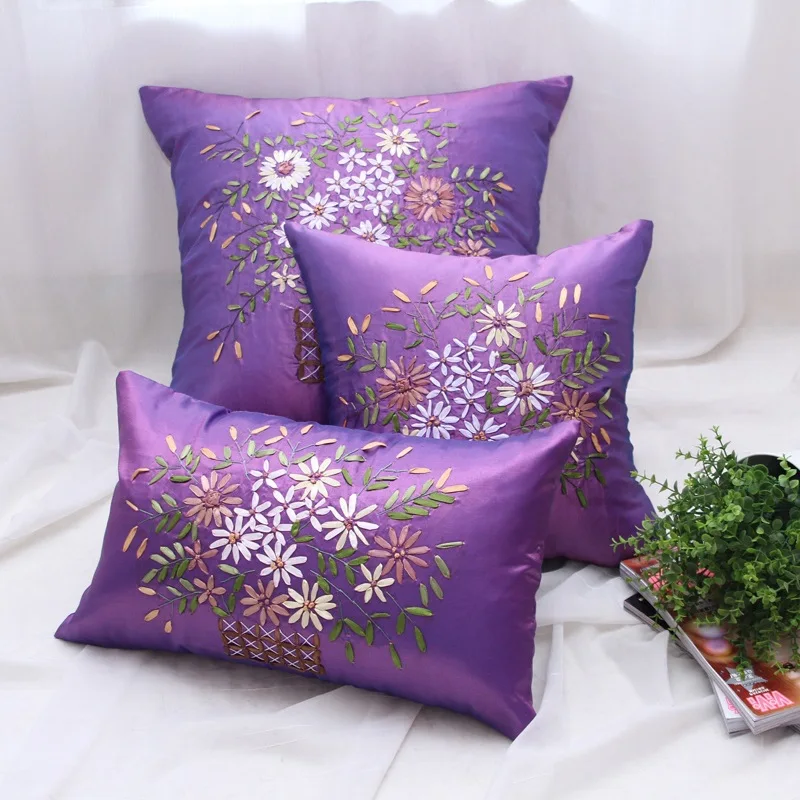 3pcs/set Handmade Embroidery Floral Purple Decorative Pillow Cushion Cover Chinese Wedding Home Decor Sofa Throw Pillows Case
3pcs/set Handmade Embroidery Floral Purple Decorative Pillow Cushion Cover Chinese Wedding Home Decor Sofa Throw Pillows Case