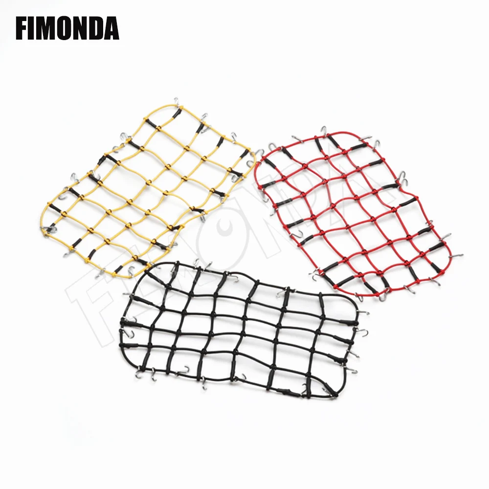 RC Roof Rack Storage Net Elastic Luggage Net With Hooks Decoration for 1/10 RC Crawler Car Traxxas TRX4 Axial SCX10 D90 TF2 CC01
RC Roof Rack Storage Net Elastic Luggage Net With Hooks Decoration for 1/10 RC Crawler Car Traxxas TRX4 Axial SCX10 D90 TF2 CC01