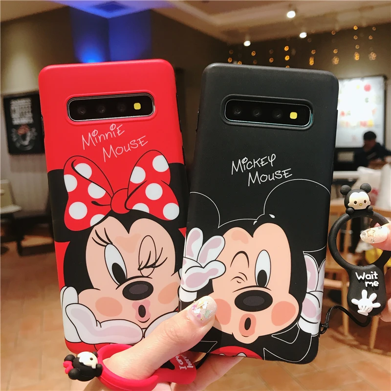 For Samsung S10 plus case cute Mickey phone cover for Galaxy note 8/9 soft shell S8/S9+ S10E cartoon Minnie mouse finger ring
For Samsung S10 plus case cute Mickey phone cover for Galaxy note 8/9 soft shell S8/S9+ S10E cartoon Minnie mouse finger ring