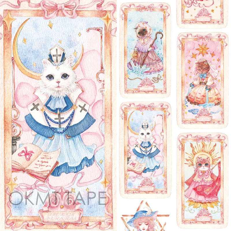 Special ink 35mm wide Lovely Cat tarot decoration washi tape DIY planner scrapbooking masking tape escolar With release paper
Special ink 35mm wide Lovely Cat tarot decoration washi tape DIY planner scrapbooking masking tape escolar With release paper