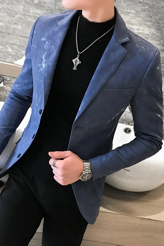 2019 new leather suit men's Korean version of the slim leather handsome trend casual dark leather jacket jacket male
2019 new leather suit men's Korean version of the slim leather handsome trend casual dark leather jacket jacket male