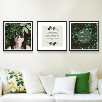 Green leaf Plant Fresh Home Decor Nordic Famous saying Canvas Painting Wall Living Room Picture Art Decor Painting 
Green leaf Plant Fresh Home Decor Nordic Famous saying Canvas Painting Wall Living Room Picture Art Decor Painting