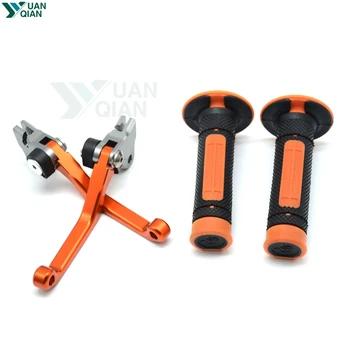 CNC Pivot Brake Clutch Levers Dirt Bike Motocross Handle Bar Hand Grips Set For KTM 350 EXC-F 250 EXC-F
CNC Pivot Brake Clutch Levers Dirt Bike Motocross Handle Bar Hand Grips Set For KTM 350 EXC-F 250 EXC-F