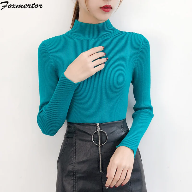 Long Sleeve Knitted Sweater 2019 Autumn Winter Women Pullovers Sweater Knitted Elasticity Casual Turtleneck Warm Female Sweaters
Long Sleeve Knitted Sweater 2019 Autumn Winter Women Pullovers Sweater Knitted Elasticity Casual Turtleneck Warm Female Sweaters