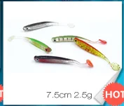 Artificial Lures 50pcs 0.75g 5~5.5cm For Japan Worm Swimbait Jig Soft Bait ShadFly Fishing Silicon Rubber Fish Fishing Lure (11)