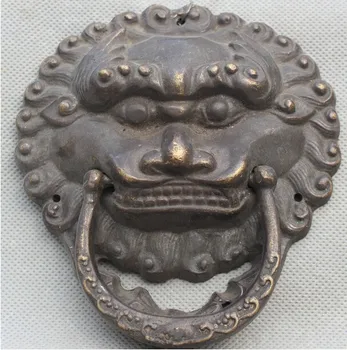 YM 316 6" Old Chinese Feng Shui Bronze Fu Foo Dog Guardion Lion Head Mask Door Knocker
YM 316 6" Old Chinese Feng Shui Bronze Fu Foo Dog Guardion Lion Head Mask Door Knocker