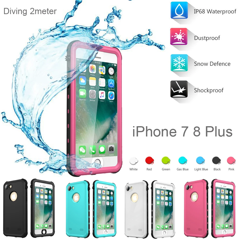 Redpepper Waterproof Under Water Diving Outdoor Full Closure Photograph Case Cover Bag for iPhone 7 8 Plus with hand Lanyard
Redpepper Waterproof Under Water Diving Outdoor Full Closure Photograph Case Cover Bag for iPhone 7 8 Plus with hand Lanyard