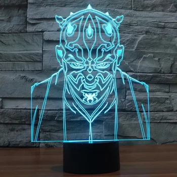 New Star Wars villain jedi knight 3D light colored acrylic vision LED light The best gift
New Star Wars villain jedi knight 3D light colored acrylic vision LED light The best gift