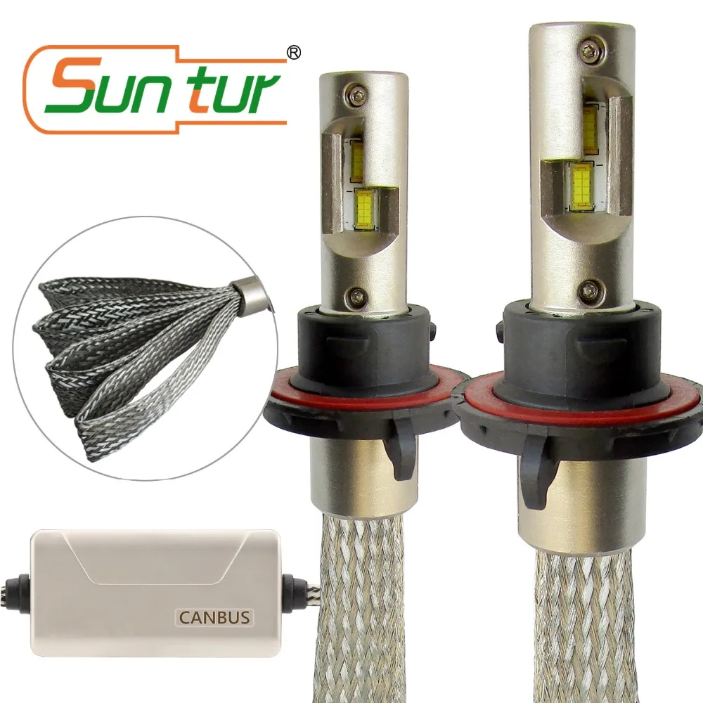 Suntur H13 9008 LED Headlight Bulbs High Low Beam CanBus Error Free LED Fanless Kit
Suntur H13 9008 LED Headlight Bulbs High Low Beam CanBus Error Free LED Fanless Kit