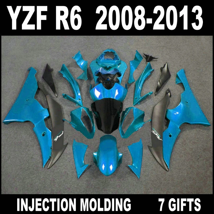 High quality parts for 08 09 10 11 12 13 YAMAHA R6 fairings 2008 2009 - 2013 YZF R6 new light blue black gray fairing kit RGF64
High quality parts for 08 09 10 11 12 13 YAMAHA R6 fairings 2008 2009 - 2013 YZF R6 new light blue black gray fairing kit RGF64