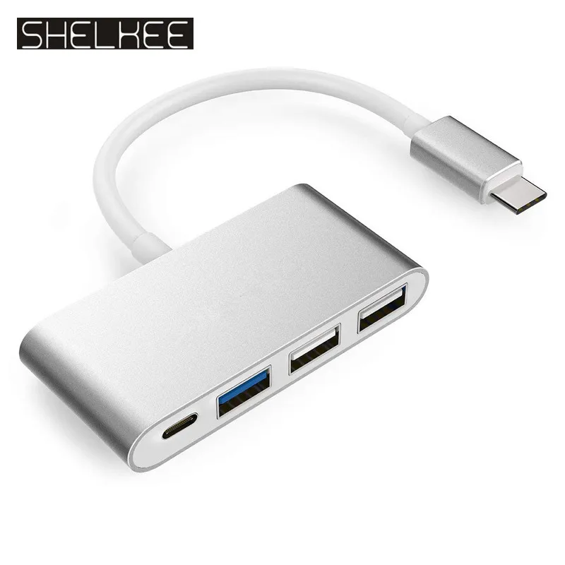 4-in-1 USB-C Hub with Type C, USB 3.0 Ports for New Apple MacBook 12" / New MacBook Pro 13" 15" / ChromeBook Pixel and More
4-in-1 USB-C Hub with Type C, USB 3.0 Ports for New Apple MacBook 12" / New MacBook Pro 13" 15" / ChromeBook Pixel and More