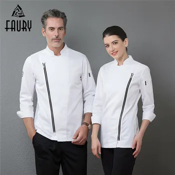 2018 New Zipper Chef Long Sleeve Jackets Professional Top Restaurant Hotel Waiter Work Uniforms Cozinha Cocina Catering Clothing
2018 New Zipper Chef Long Sleeve Jackets Professional Top Restaurant Hotel Waiter Work Uniforms Cozinha Cocina Catering Clothing