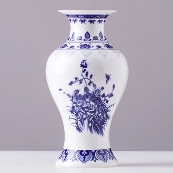 Jingdezhen Ceramics Classical Blue And White Porcelain Exquisite Vase Flower Living Room Household Decoration blue ceramic vase
Jingdezhen Ceramics Classical Blue And White Porcelain Exquisite Vase Flower Living Room Household Decoration blue ceramic vase
