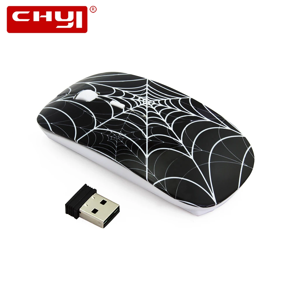 CHYI Wireless Mouse Ultra-thin SpiderWeb Ergonomic 2.4Ghz 1600 DPI Ajustable Optical Spider Web USB Computer Gaming Mice Cobweb
CHYI Wireless Mouse Ultra-thin SpiderWeb Ergonomic 2.4Ghz 1600 DPI Ajustable Optical Spider Web USB Computer Gaming Mice Cobweb