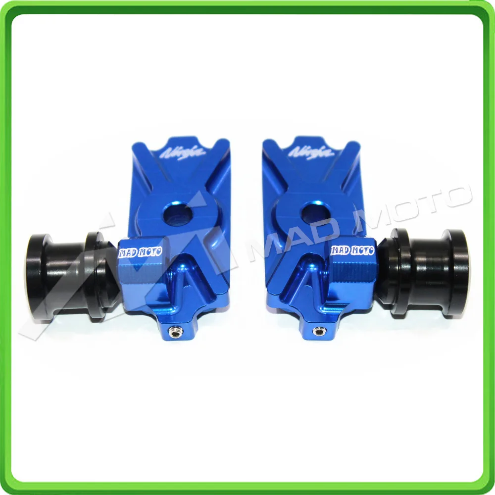 Motorcycle CNC Swingarm Spool Adapters / Mounts For KAWASAKI Ninja 250R 2008-2012 & Ninja 300R 2013-2015
Motorcycle CNC Swingarm Spool Adapters / Mounts For KAWASAKI Ninja 250R 2008-2012 & Ninja 300R 2013-2015