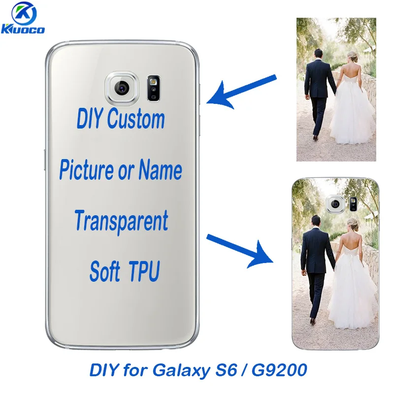 For Samsung Galaxy S6 DIY Soft TPU Shell 5.1" Transparent Phone Case for Galaxy G920F Back Cover Thin 0.5mm Custom Picture Coque 
For Samsung Galaxy S6 DIY Soft TPU Shell 5.1" Transparent Phone Case for Galaxy G920F Back Cover Thin 0.5mm Custom Picture Coque