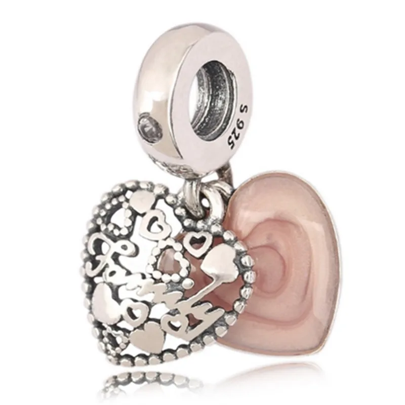 2017 Winter 925 Sterling Silver Charm Christmas New S925 Sterling Silver Bracelet Pendant Pink Enamel Heart Bracelet Pendant
2017 Winter 925 Sterling Silver Charm Christmas New S925 Sterling Silver Bracelet Pendant Pink Enamel Heart Bracelet Pendant