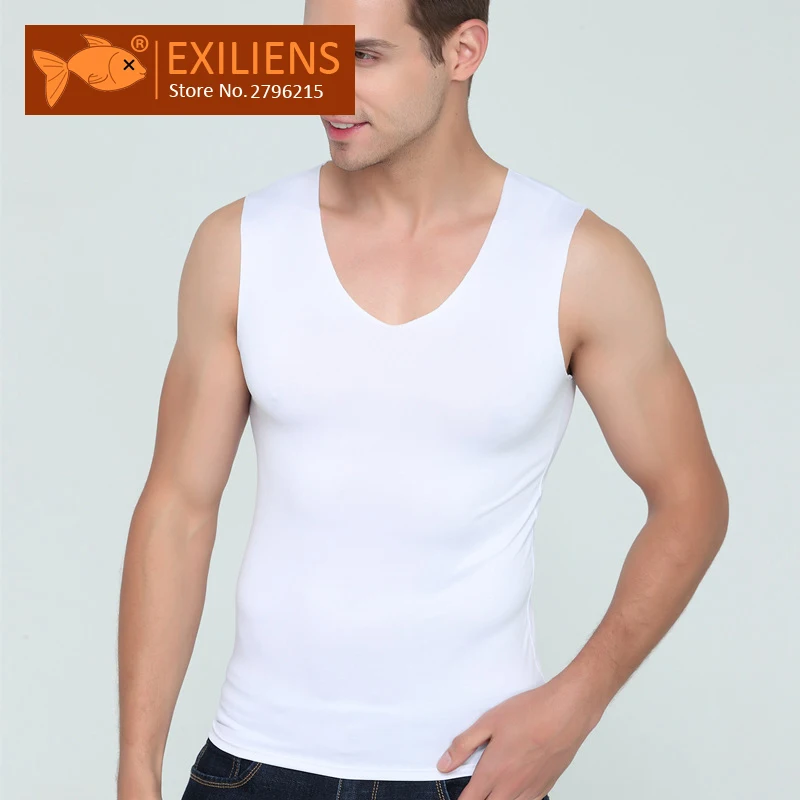 EXILIENS Men Vest Tank Tops Man Underwear Mens Sexy Undershirts Ice Silk Fitness V Neck Sleeveless Seamless Size M-3XL Brand
EXILIENS Men Vest Tank Tops Man Underwear Mens Sexy Undershirts Ice Silk Fitness V Neck Sleeveless Seamless Size M-3XL Brand