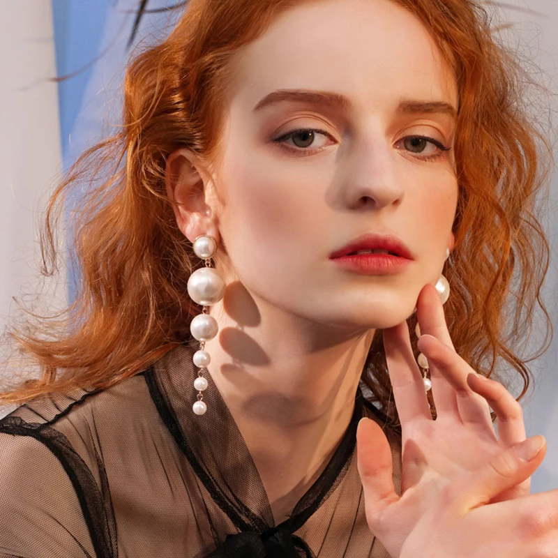 Retro National Wind Multi-layer Pearl Long Hanging Big Earrings For Women 2018 New Hot Sale Fashion Jewelry Halloween gift
Retro National Wind Multi-layer Pearl Long Hanging Big Earrings For Women 2018 New Hot Sale Fashion Jewelry Halloween gift
