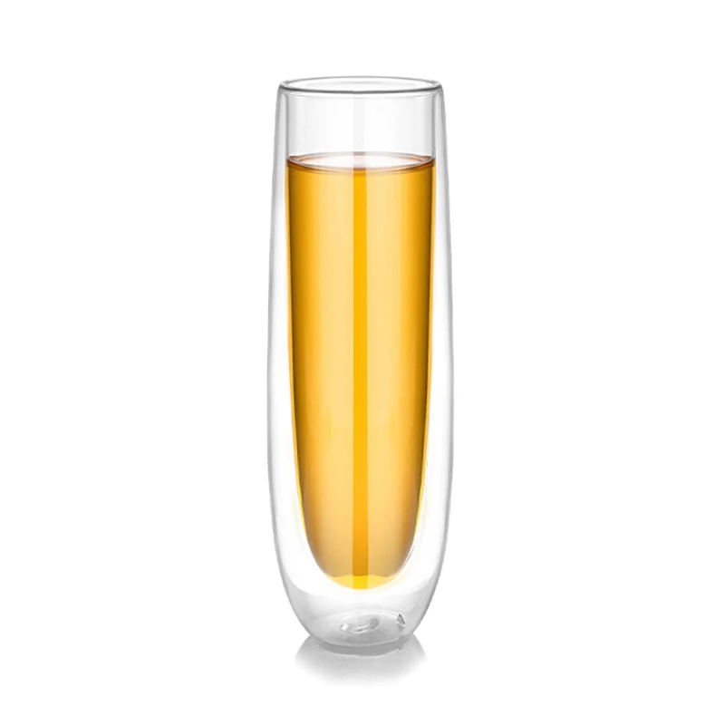 Heat-Resistant Double-Layer Glass Creative Champagne Glass High-End Red Wine Glass New Transparent Water Cup
Heat-Resistant Double-Layer Glass Creative Champagne Glass High-End Red Wine Glass New Transparent Water Cup