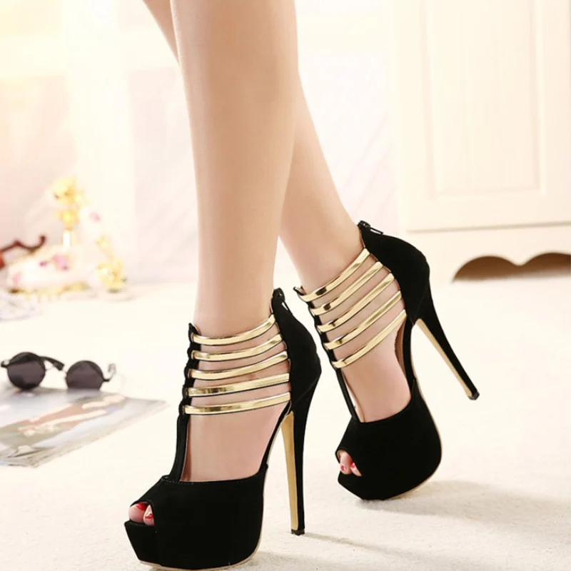 New Retro Rome Women Sandals High Heels Peep Toe Pumps Platform Zip T-Tied Party Shoes Female Sexy Black Red Dance Shoes Ladies
New Retro Rome Women Sandals High Heels Peep Toe Pumps Platform Zip T-Tied Party Shoes Female Sexy Black Red Dance Shoes Ladies