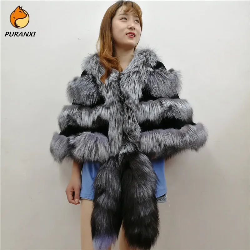 New Autumn Winter Women's Real Rabbit Silver Fox Fur Coat Collar Jacket Bat Shirt Natural Poncho Vest Wedding Genuine Cape Shawl
New Autumn Winter Women's Real Rabbit Silver Fox Fur Coat Collar Jacket Bat Shirt Natural Poncho Vest Wedding Genuine Cape Shawl
