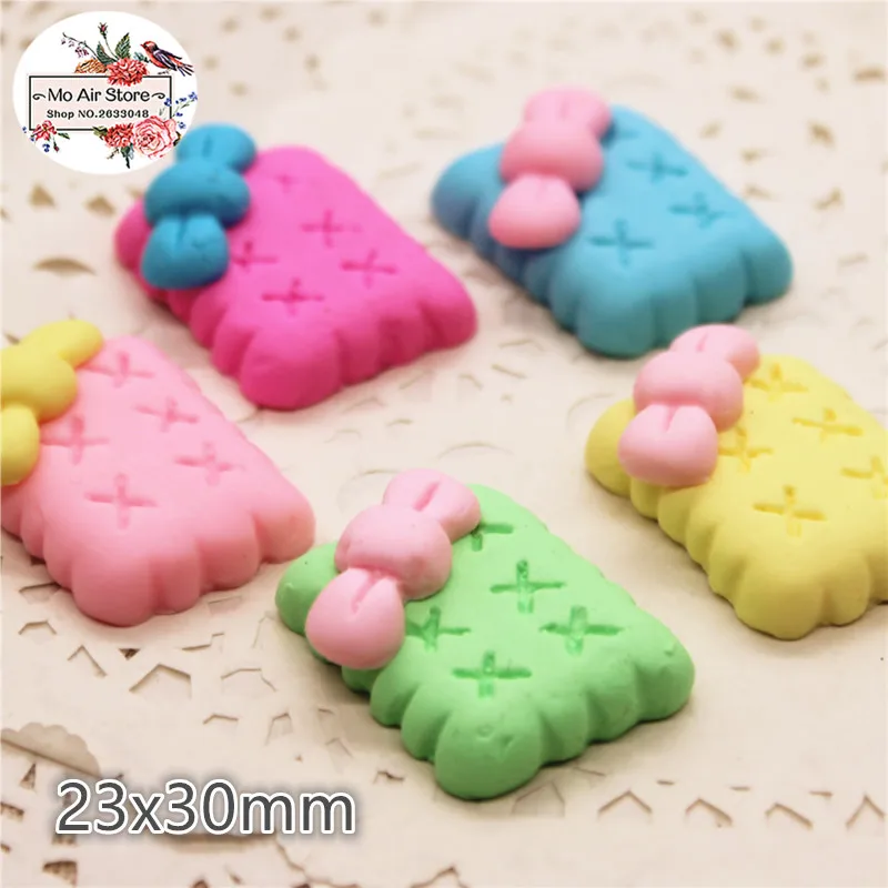 10PCS polymer clay bowknot biscuit multicolor Flatback Cabochon Miniature Food Art Supply Decoden Charm Craft 23x30mm
10PCS polymer clay bowknot biscuit multicolor Flatback Cabochon Miniature Food Art Supply Decoden Charm Craft 23x30mm