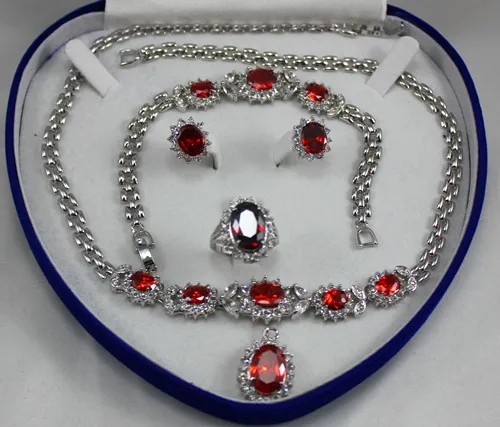 2 choices wholesale red crystal 10*14mm ring(#7.8.9) 18" chain pendant necklace stud earrings &bracelet jewelry set002
2 choices wholesale red crystal 10*14mm ring(#7.8.9) 18" chain pendant necklace stud earrings &bracelet jewelry set002
