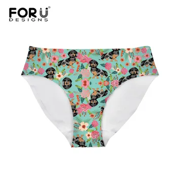 FORUDESIGNS Fashion Women Seamless Ultra-thin Underwear Dachshund Dog Flower Printed Female Mid Rise Brief Breathable Panties
FORUDESIGNS Fashion Women Seamless Ultra-thin Underwear Dachshund Dog Flower Printed Female Mid Rise Brief Breathable Panties