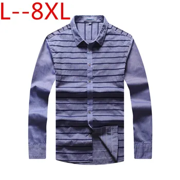 10XL 8XL 6XL 5XL Men Shirt Spring New Brand Business Men's Loose Fit Dress shirt Male Long sleeves Casual Shirt camisa masculina 
10XL 8XL 6XL 5XL Men Shirt Spring New Brand Business Men's Loose Fit Dress shirt Male Long sleeves Casual Shirt camisa masculina