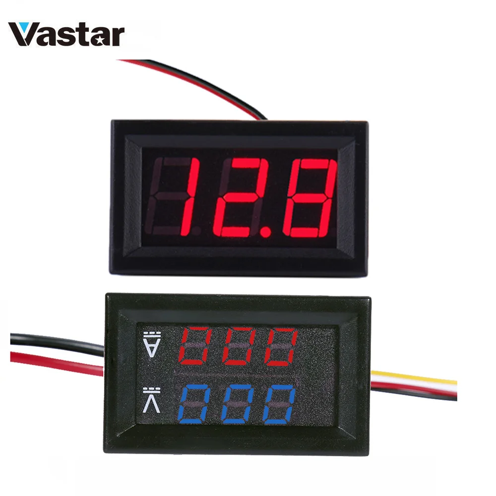 Mini Digital Voltmeter Ammeter 0.56 Inch RED LED Display DC 100V 10A Voltmeter Current Meter Tester
Mini Digital Voltmeter Ammeter 0.56 Inch RED LED Display DC 100V 10A Voltmeter Current Meter Tester