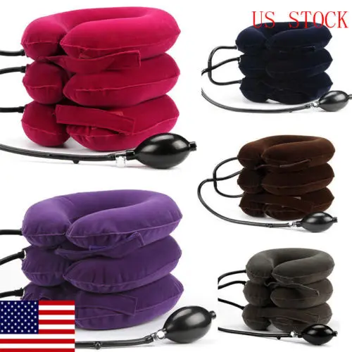 Cervical Collar Neck Relief Traction Brace Support Stretcher Inflatable Comfortable Hot Air Pillow U shape Travel Office Durable
Cervical Collar Neck Relief Traction Brace Support Stretcher Inflatable Comfortable Hot Air Pillow U shape Travel Office Durable