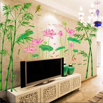 Lotus wallpaper self-adhesive Chinese style 3D wallpaper living room TV background wall decoration bamboo wallpaper
Lotus wallpaper self-adhesive Chinese style 3D wallpaper living room TV background wall decoration bamboo wallpaper