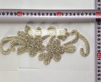Bling clear new bridal lace crystal bead trim, sewing suppliesDIY Garment Accessories Patches
Bling clear new bridal lace crystal bead trim, sewing suppliesDIY Garment Accessories Patches
