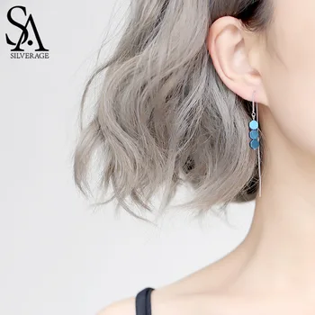 SA SILVERAGE 925 Sterling Silver Green/Blue Color Hexagon Shape Drop Earring for Woman 925 Silver Drop Earrings Jewelry Earring
SA SILVERAGE 925 Sterling Silver Green/Blue Color Hexagon Shape Drop Earring for Woman 925 Silver Drop Earrings Jewelry Earring