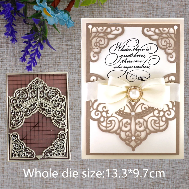 2019 New Arrival Lace Border Metal Cutting Dies Stencil DIY Scrapbooking Embossing Decorative Photo Album Paper Card 133x97mm
2019 New Arrival Lace Border Metal Cutting Dies Stencil DIY Scrapbooking Embossing Decorative Photo Album Paper Card 133x97mm