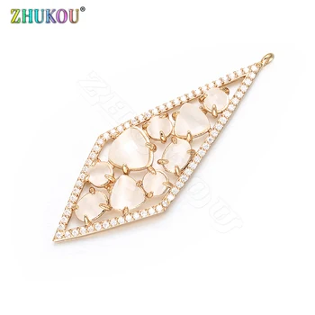 ZHUKOU Novel 20x56mm Geometric Diamond Pendant Sparkling Handmade Earring Necklace Pendant Jewelry Accessories VD385A hole:1.2mm
ZHUKOU Novel 20x56mm Geometric Diamond Pendant Sparkling Handmade Earring Necklace Pendant Jewelry Accessories VD385A hole:1.2mm