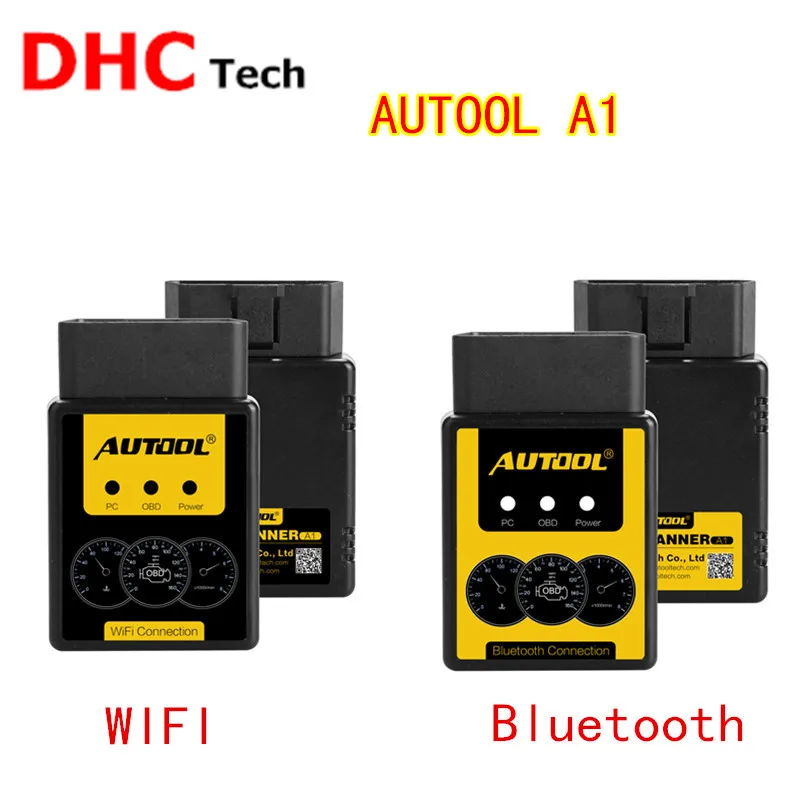 AUTOOL A1 OBD2 Scanner V1.5 WIFI / Bluetooth Supports All OBDII Protocols Auto Car Diagnostic Scanner tool Better than ELM327
AUTOOL A1 OBD2 Scanner V1.5 WIFI / Bluetooth Supports All OBDII Protocols Auto Car Diagnostic Scanner tool Better than ELM327