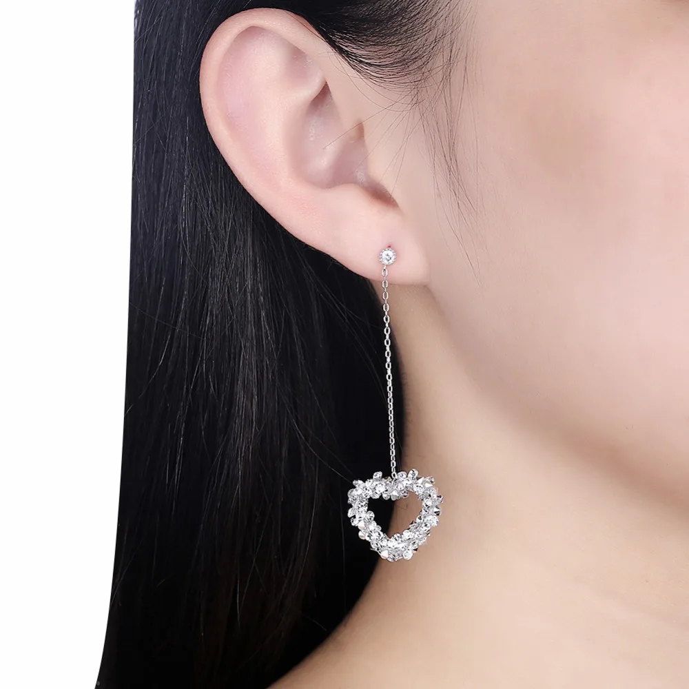 GNIMEGIL New 925 Sterling Silver Crystal Heart Dangle Earrings For Women Lover Gift Fashion Romantic Christmas Jewelry Brincos
GNIMEGIL New 925 Sterling Silver Crystal Heart Dangle Earrings For Women Lover Gift Fashion Romantic Christmas Jewelry Brincos