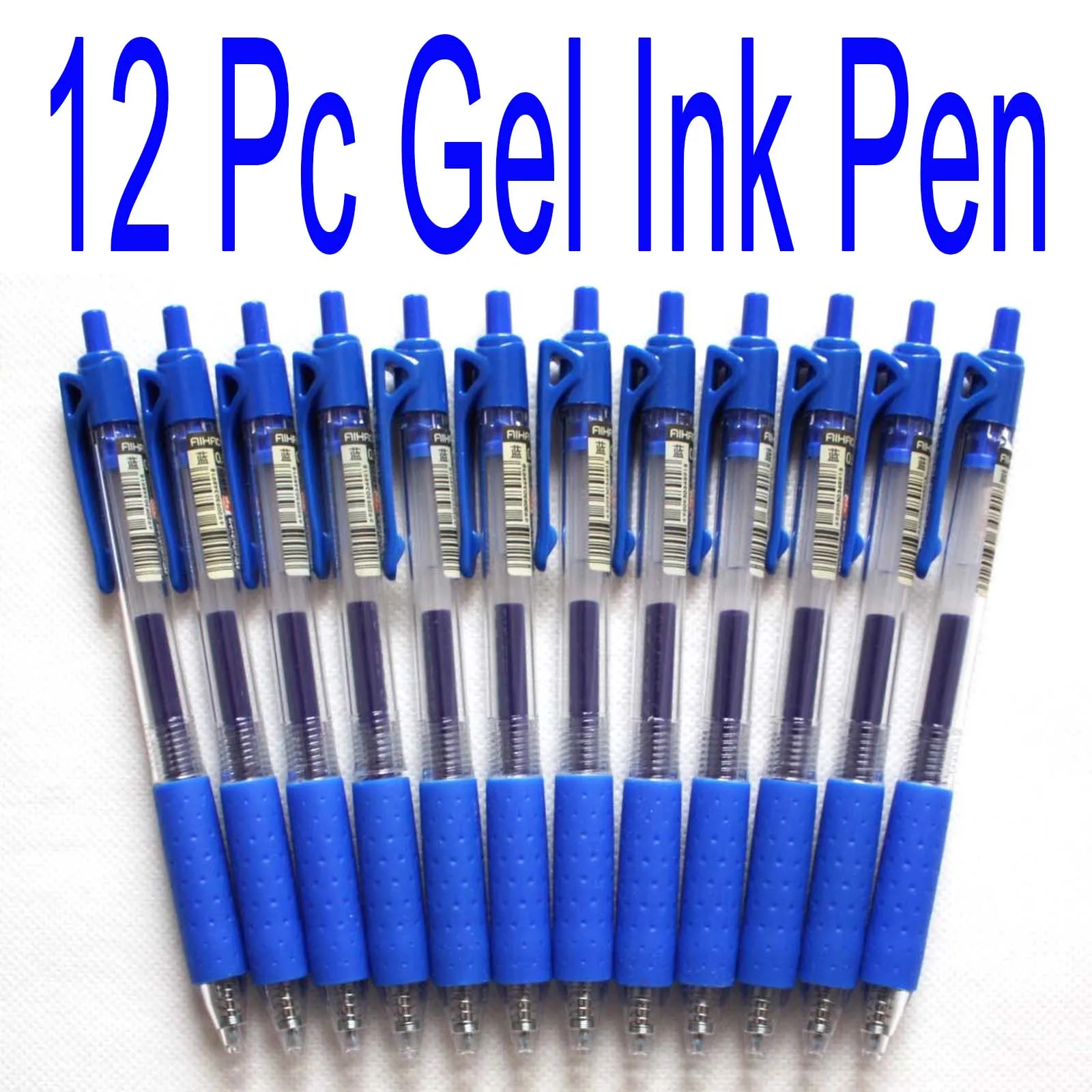 12 pc 1 Box Aihao Retractable Gel Ink Pen 0.5 mm Roller Ball Office Blue #489 69A
12 pc 1 Box Aihao Retractable Gel Ink Pen 0.5 mm Roller Ball Office Blue #489 69A