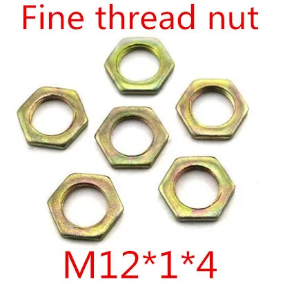 50Pcs/Lot High Quality m12*1 steel with zinc fine thread hex thin nut thickness 4mm
50Pcs/Lot High Quality m12*1 steel with zinc fine thread hex thin nut thickness 4mm
