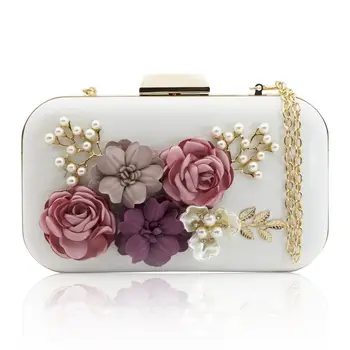 Women Clutches Purses Bags Flower Leather Envelope Pearl Wallet Evening Handbag(white)
Women Clutches Purses Bags Flower Leather Envelope Pearl Wallet Evening Handbag(white)