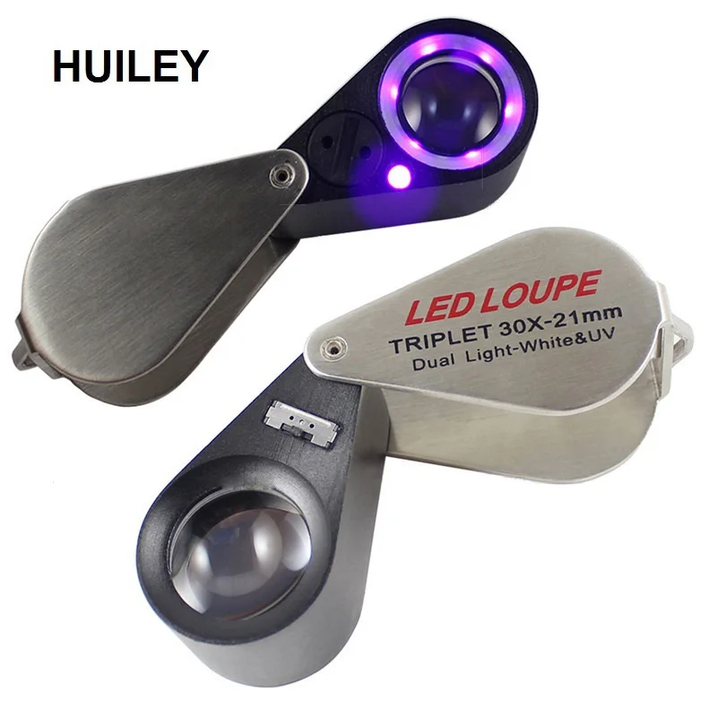 LED Loupe Triplet Dual Light White UV LED Illuminated Magnifying Glasses Jewelry Magnifier Optical Glass Lens Diamond Jade Tools
LED Loupe Triplet Dual Light White UV LED Illuminated Magnifying Glasses Jewelry Magnifier Optical Glass Lens Diamond Jade Tools