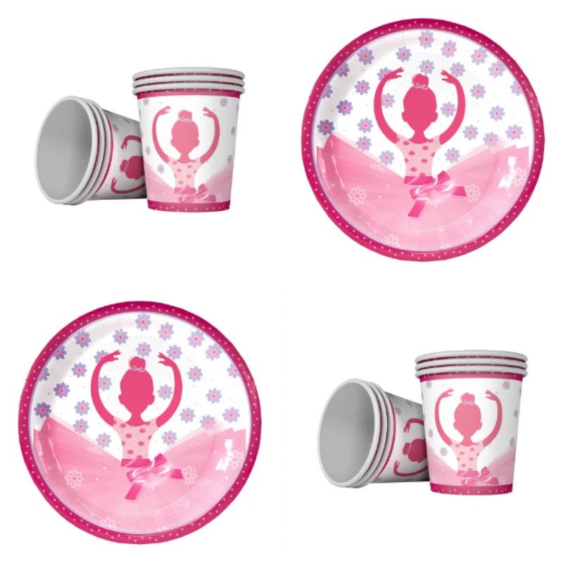 Pink Ballet theme Decorative paper cup+7inch paper plate tableware for kids birthday,party cup*30pcs+plate*30pcs
Pink Ballet theme Decorative paper cup+7inch paper plate tableware for kids birthday,party cup*30pcs+plate*30pcs