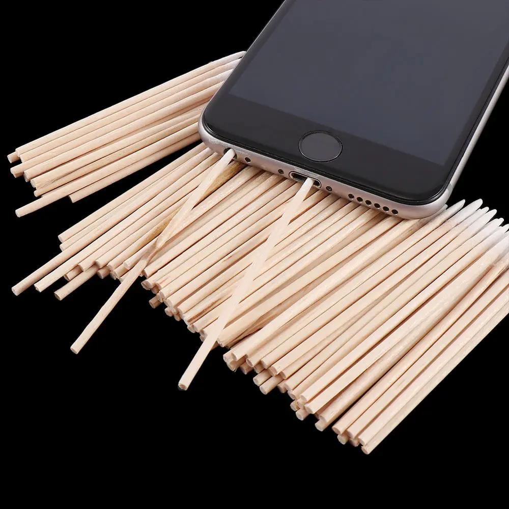 100 Pcs/pack Mobile Phone Charge Port Jack Earphone Hole Dust Removal Cleaning Tools Disposable Cotton Swab Cotton Sticks
100 Pcs/pack Mobile Phone Charge Port Jack Earphone Hole Dust Removal Cleaning Tools Disposable Cotton Swab Cotton Sticks