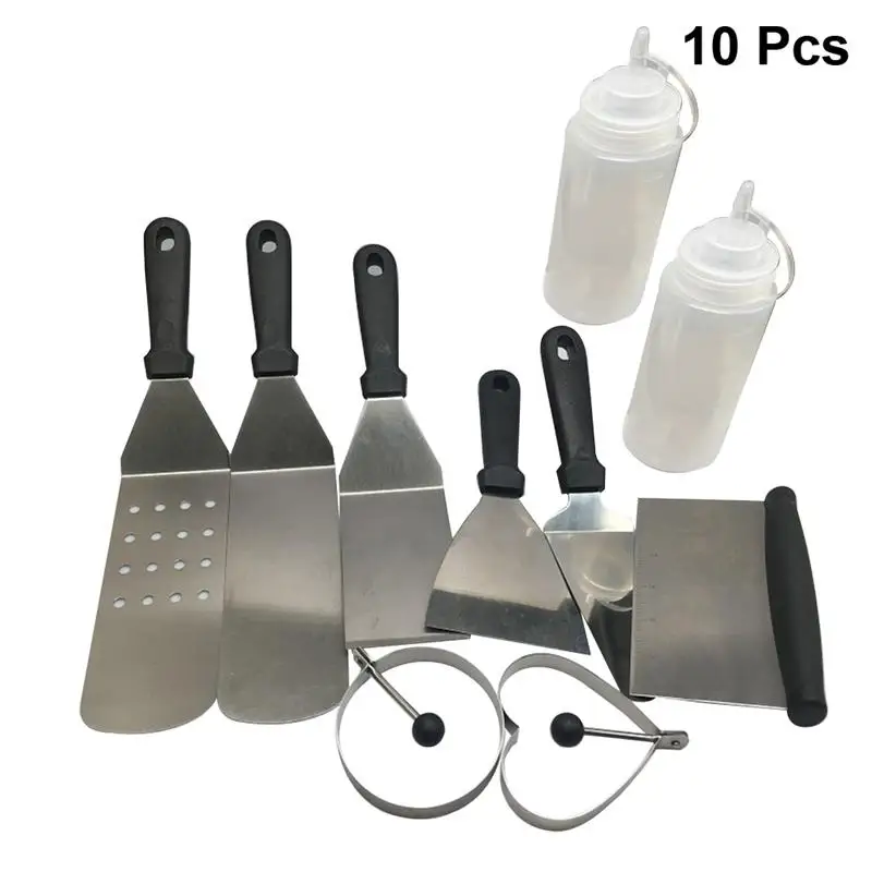 WINOMO 10PCS Stainless Steel Steak Cooking Tools Set Durable Kitchenware Shovels Set For Frying Grilling Home Kitchen Tool
WINOMO 10PCS Stainless Steel Steak Cooking Tools Set Durable Kitchenware Shovels Set For Frying Grilling Home Kitchen Tool