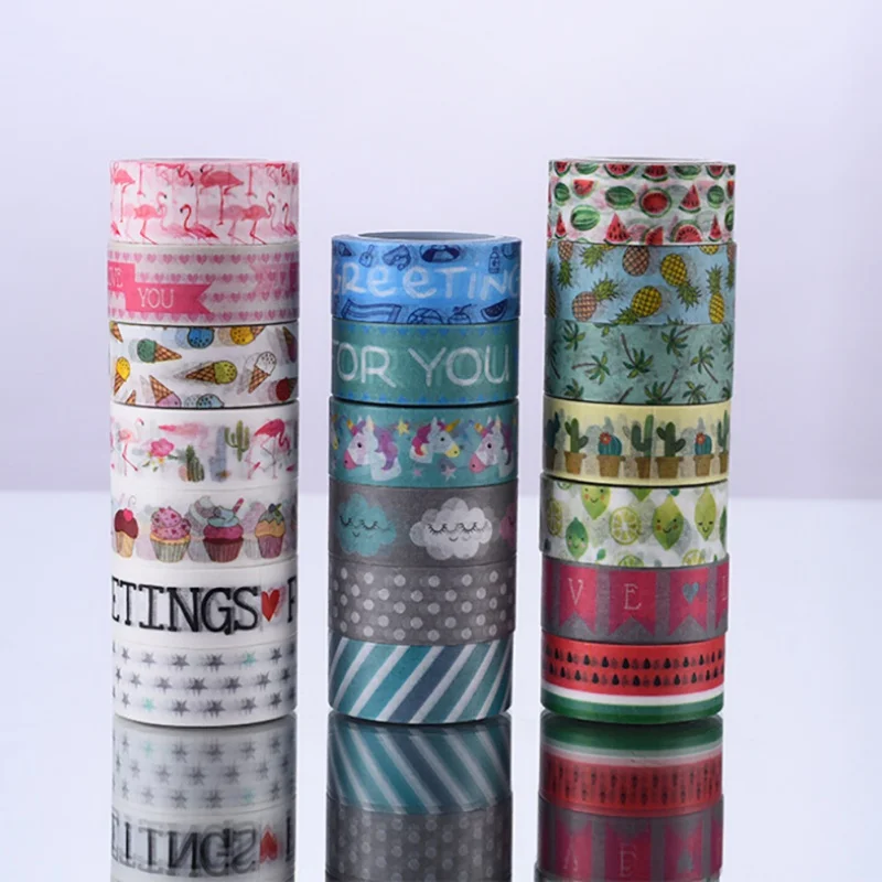 5m*1.5cm DIY Washi Masking Tape Hand Book Decorative Decorative DIY Flower, Cloud, Fruit, English Letter Tapes
5m*1.5cm DIY Washi Masking Tape Hand Book Decorative Decorative DIY Flower, Cloud, Fruit, English Letter Tapes