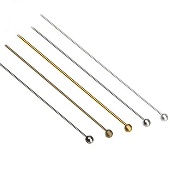 LOULEUR 200pcs/lot Ball Head Pins For Diy Jewelry Making Gold Red Copper Silver Color 20 25 30 40 50 mm Head Pins Findings
LOULEUR 200pcs/lot Ball Head Pins For Diy Jewelry Making Gold Red Copper Silver Color 20 25 30 40 50 mm Head Pins Findings