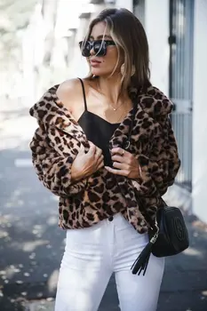 Wipalo Leopard Print Fluffy Loose Coat Fashionable Warm Soft Nap Women Jacket Autumn Winter Coats Jackets Ladies Tops 2019 New
Wipalo Leopard Print Fluffy Loose Coat Fashionable Warm Soft Nap Women Jacket Autumn Winter Coats Jackets Ladies Tops 2019 New